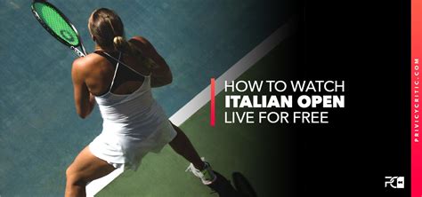 watch italian open tennis live